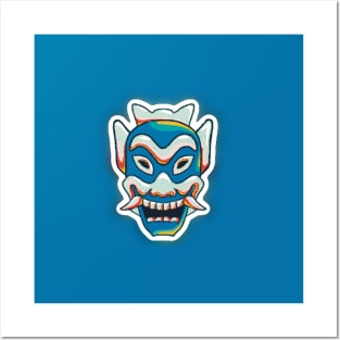 Blue Spirit Mask Avatar Posters and Art